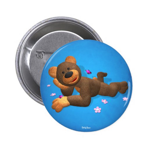 Dinky Bear with Butterflies Pin