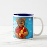 Dinky Bear with Heart Box Coffee Mugs