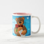 Dinky Bear with Rose Mugs