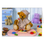 Dinky Bear with Xylophone Greeting Card