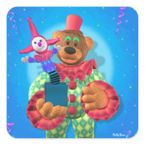 Dinky Bears Clown with Jack in the Box Sticker