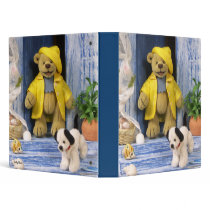 Dinky Bears Dog Walk 3 Ring Binder