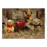 Dinky Bears: Farmer Kids Greeting Card