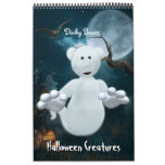 Dinky Bears Halloween Creatures Wall Calendars