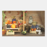 Dinky Bears Halloween Time Rectangular Sticker