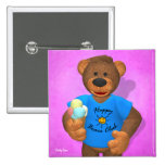 Dinky Bears Happy Summertime Pinback Button