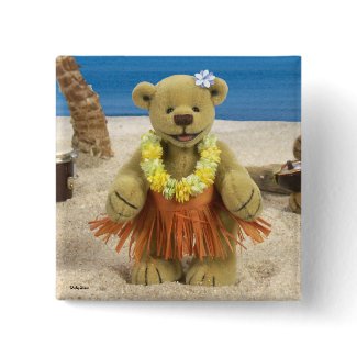 Dinky Bears: Hula Dancer button