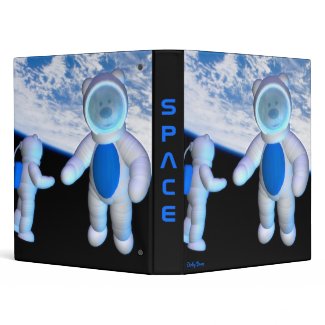 Dinky Bears in Space Binder binder
