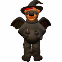 Dinky Bears Little Bat Photo Sculptures