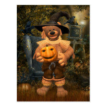 Dinky Bears Little Scare Crow Postcards