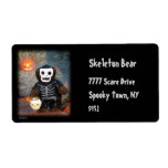 Dinky Bears Little Skeleton Custom Shipping Label