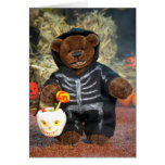 Dinky Bears Little Skeleton Greeting Card