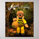 Dinky Bears Little Trick or Treat Bee Print