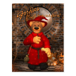 Dinky Bears Little Trick or Treat Wizard Postcard
