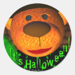Dinky Bears Little Witch Round Stickers