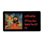 Dinky Bears Little Witch Shipping Label