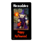 Dinky Bears Little Wizard Personalized Shipping Label