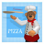 Dinky Bears Pizza Baker invitations
