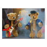 Dinky Bears Rockband Greeting Card