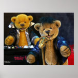 Dinky Bears Singer Print