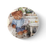 Dinky Bears Watercolor - Reading Bear buttons