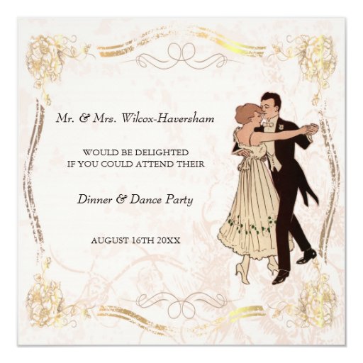 Dinner & Dance Party Invitation | Zazzle