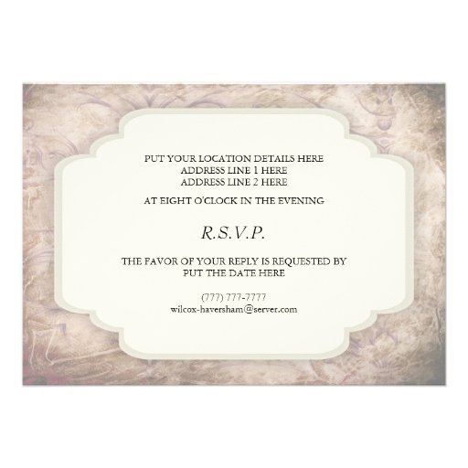 Dinner & Dance Party Vintage Invitation