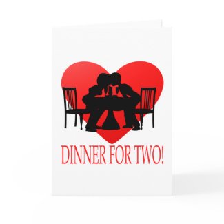 Image Credit Valentine’s Day Dinner for two card by zazzle.com