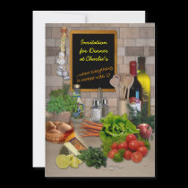Dinner Invitation (customizable) invitations