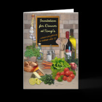 Dinner Invitation (customizable) cards