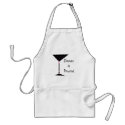 " Dinner is Poured" Martini Personalized Apron