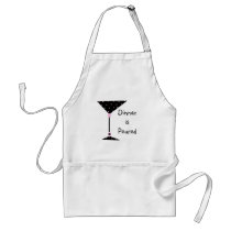 " Dinner is Poured" Martini Personalized Apron aprons