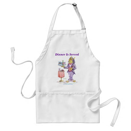 Dinner Is Served Apron