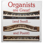 Dinner napkins for organists