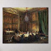 Dinner of the Prince of Conti in the Temple Print
