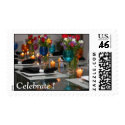 Dinner Party, Celebrate ! Postage Stamp stamp