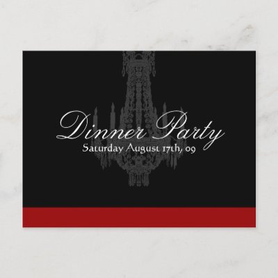 Dinner Party Invitations on Dinner Party Invitation Postcards From Zazzle Com