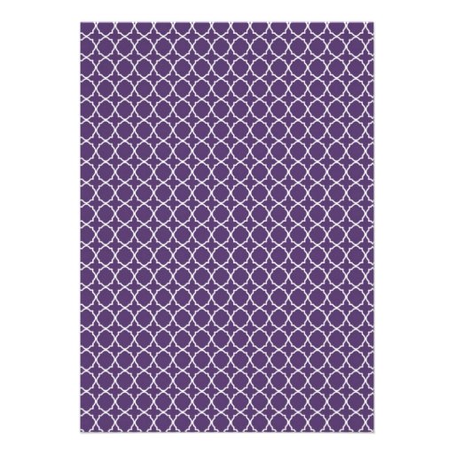 Dinner Party Invitations in Purple