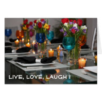 Dinner Party - Live, Love, Laugh cards