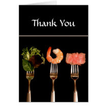 Dinner Party Thank You Card cards
