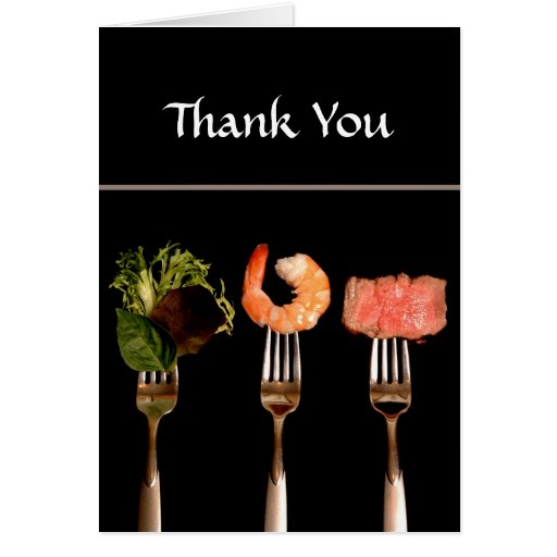 Dinner Party Thank You Card | Zazzle