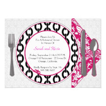 Dinner plate invite