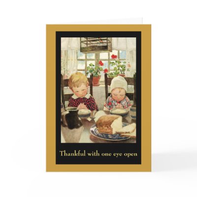 Dinner Prayer Greeting Card by tnmpastperfect