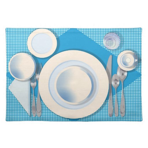 "Dinner Setting 10" Placemat Zazzle