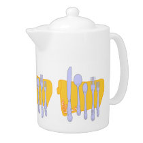 Dinnerware Cooking Design Template teapots