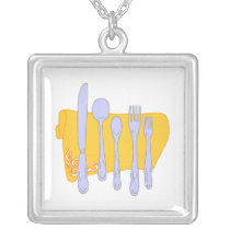 Dinnerware Cooking Design Template necklaces