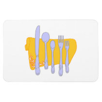 Dinnerware Cooking Design Template magnets