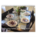 Dinning Tables and Place Settings calendars