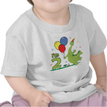 Dino 2nd Birthday t-shirts