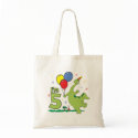 Dino 5th Birthday bags by Kewlkids Dino 5th Birthday bags